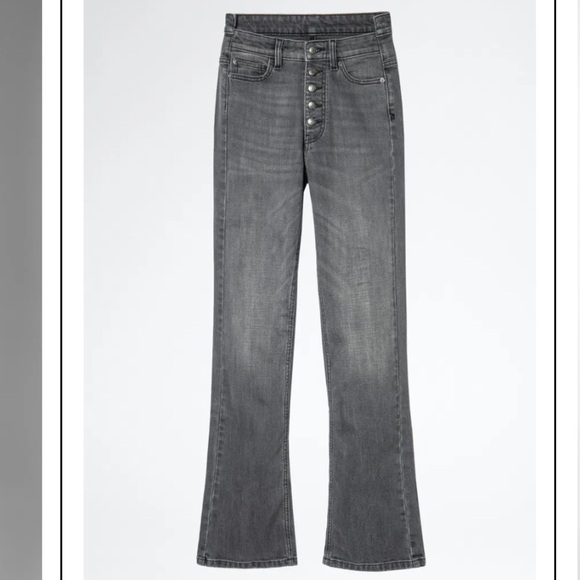 Zadig & Voltaire Gray  Exile Eco Stretch Jeans, 27 - Picture 14 of 14